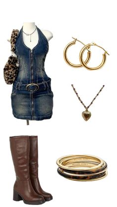 #outfitinspo #gold #jeans #fashion Gold Heart Aesthetic, Chicana Outfits, 6th Form Outfits, Drip Fits, Heart Aesthetic, Gold Jeans, Chicana Style, Estilo Indie, Trendy Outfits For Teens