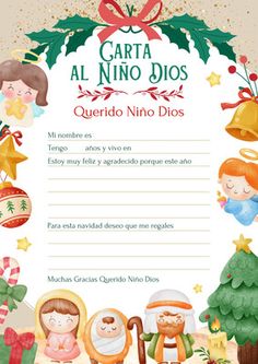 a christmas letter to santa claus and other children with decorations on the top of it