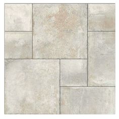 an image of a tile floor with white and beige colors on it, including the top half