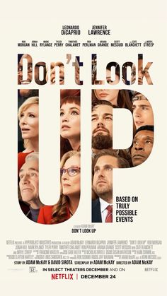 the movie poster for don't look up