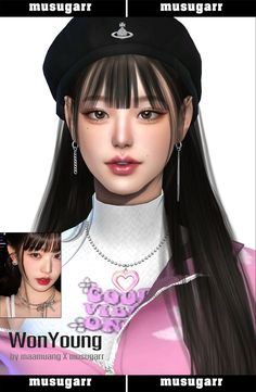 #sims4 #thesims4 #ts4 #creating #art #artist #cc #games #gaming #musugarr #maamuang Wonyoung Sims 4 Cc, Sims Asian Cc, Sims 4 Asian Sims Download, Sims 4 Cc Korean Skin, Sims4 Kpop Cc, Sims 4 Cc Douyin Makeup, Sims 4 Idol Cc, The Sims Characters, Sims 4 Korean Skin