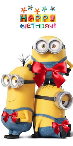 two minions from the movie despicable memes are standing next to each other