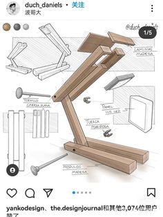 an image of a wooden object with instructions to make it look like something out of wood