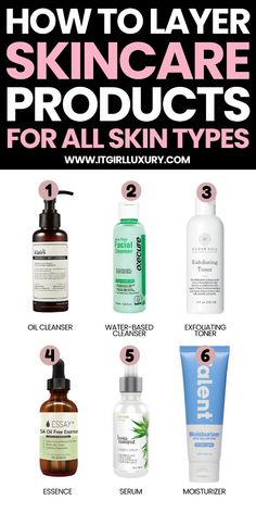 Achieve a flawless complexion with our comprehensive guide on how to layer skincare products for all skin types. Find the perfect routine tailored to your unique needs. skincare routine | skincare routine order | how to layer skincare | skin care solutions | how to layer skincare products | how to layer your skincare products | layer skincare products | layer skincare routine | layer skincare ingredients | layer skincare night | layer skincare products night | layer skincare korean | how to laye Skincare Layering, Skincare Routine Order, Layer Skincare, Perfect Routine, Skincare Korean, About Skincare