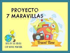 an advertisement for travel time with the words projecto 7 marvallas on it