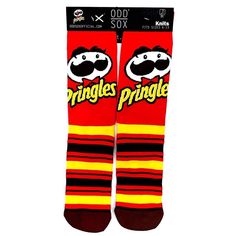 Chips Logo, Pringles Logo, Pringle Socks, Socks Logo, Birkenstock With Socks, Socks Advent Calendar, Pringles Original, Sock Store, Blue Stockings