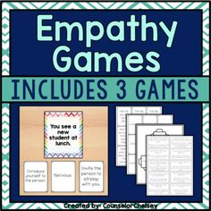 the empathy games includes 3 games for students to use in their classroom or home