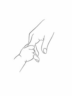 two hands reaching for each other on a white background