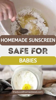 Homemade Sunscreen Safe For Babies Non Toxic Diy, Herbal Salve Recipes, Sunscreen Recipe, All Natural Sunscreen, Homemade Lotions, Helichrysum Essential Oil, Salve Recipes, Spray Sunscreen, Herbal Salves