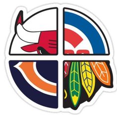 the chicago black hawks logo is shown in this image