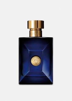 Versace Men's Dylan Blue Pour Homme 100 ml in blue | Versace US Versace Perfume For Men, Versace Dylan Blue, Versace Fragrance, Dylan Blue, Versace Perfume, Men's Aftershave, Masculine Fragrance, Fig Leaves