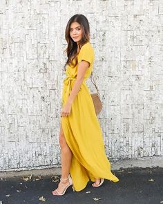 Maxi Wrap Dress Wrap Dresses Long Dress Maxi Summer Dress | Etsy Summer Wrap Dress, Fashion Designer Dress, Yellow Dresses, Fall 2024 Fashion, 2024 Fashion Trends, Maxi Robes, Wrap Dresses, Women Outfit, Designer Dress