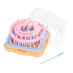 an image of a set of toothbrushes in a plastic case on a white background