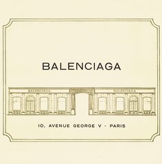 an architectural drawing of the balenicaga building