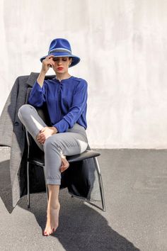 Blue Stylish Wide Brim Wool Fedora Hat Women, Elegant Stylish Stiff Everyday Fedora Hat for Women READY to SHIP The hat has long ceased to be just an accessory. Today it plays an essential role in the life of a modern woman. It gives a mood, inspires, complements the image, distinguishes from the crowd, offers exceptional chic elegance and shows the high taste of its owner. The hat is a feminine soul that is so changeable. Today it demonstrates her sole to the whole world, and tomorrow it hides Fedora Hat For Women, Purple Fascinator, Modern Hat, Derby Fascinator, Wool Fedora Hat, Round Hat, Fedora Hat Women, Wool Fedora, Unique Hats