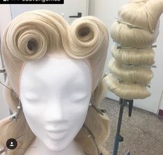 Drag Wigs, 50s Hairstyles, Victory Rolls, Wig Styling