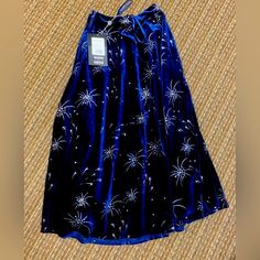 Gorgeous Skirt In Perfect Condition, Nwt. Smoke And Pet Free Home. Offers Welcome, Thank You For Looking!! Funky Fits, Blue Velvet Skirt, Star Skirt, Army Green Skirt, Red Midi Skirt, Ideal Closet, Balloon Skirt, Animal Print Skirt, Knit Pencil Skirt