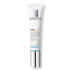 Pure Vitamin C Anti-Wrinkle Firming Eye Cream - La Roche-Posay | Ulta Beauty La Roche Posay Eye Cream, Vitamin C Eye Cream, Anti Wrinkle Eye Cream, Vitamin C Cream, Eye Wrinkle Cream, Retinol Eye Cream, Firming Eye Cream, Cream Texture, Under Eye Wrinkles