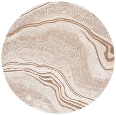 a round wooden object with wavy lines on it