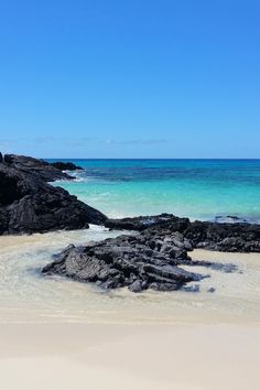 the beach is clean and clear for us to see