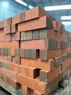 several bricks stacked on top of each other