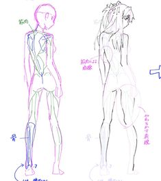 three different types of female mannequins are shown in this drawing lesson for beginners