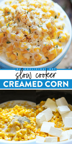 Need a Thanksgiving side dish to impress? Learn how to make cream corn from scratch! Using just 5 ingredients, you can have this Slow Cooker Creamed Corn that's rich and creamy. So, free up oven space with this Thanksgiving dinner recipe in the crockpot! Cream Corn Crockpot, Side Dishes For Easter, Cream Corn Recipe, Recipes For Side Dishes, Easy Creamed Corn, Crockpot Sides, Homemade Cream Corn, Slow Cooker Creamed Corn, Crockpot Side Dishes