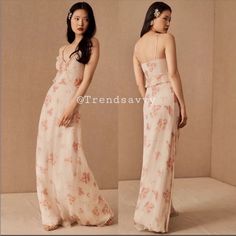 Nwt Anthropologie Bhldn Bridesmaids Collection Clare Floral Ruffles Chiffon Maxi Dress Size 10 Brand New With Tags For A Lighter-Than-Air Look, Slip On This Dreamy Chiffon Maxi Dress. Allover Florals And Ruffle Details At The Bodice Add A Romantic Touch. Bhldn Limited Edition Blush Floral Bridesmaids Collection Back Zip Viscose Chiffon; Polyester Lining Professionally Clean Made In India Measurements Flat Approx: Pit-Pit: 19.5” Waist: 15” Hips: 19.5” Length: 63" Falls From Shoulder To Hem Color: Romantic Ethereal Style, Blush Floral Dress, Floral Bridesmaids, Bhldn Bridesmaid, Bhldn Dresses, Bhldn Dress, Floral Chiffon Maxi Dress, Floral Bridesmaid, Bridal Event