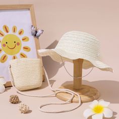 Product Introduction: Elevate your child's style with our fashionable, pure color hat and bag accessories set made from eco-friendly plant fibers. Perfect for 1-4 year olds. Toddler Accessories, Plant Fibres, Accessories Set, Product Introduction, Bag Set, Pure Color, Straw Hat, Baby Accessories, Baby Toddler