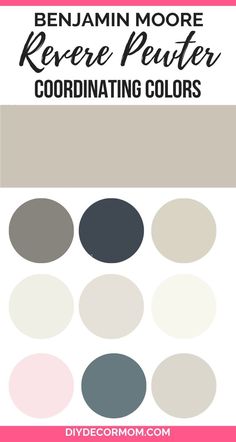 an image of the color scheme for a living room with text overlaying it