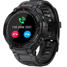 Military Smart Watch for Men Outdoor Waterproof Tactical Smartwatch Bluetooth Dail Calls Speaker 1.3'' HD Touch Screen Fitness Tracker Watch Compatible with iPhone Samsung Samsung Store, Iphone Bluetooth, Fit App, Tech Watches, Smart Watch Android