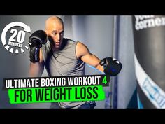 Ultimate 20 Minute Heavy Bag Workout For weight loss workout 4 - YouTube Boxing Combinations, Punching Bag Workout, Heavy Bag Workout, Bag Workout, Heavy Bags, Boxing Training