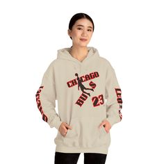 This vintage Jordan Hoodie brings a retro Basketball Streetwear vibe with its iconic, classic design. Limited edition and collector's item perfect for those who love throwback urban hip-hop fashion. Ideal for casual wear or to make a statement at a sports event or music concert. Product features - Spacious kangaroo pouch pocket for warmth - Adjustable drawstring hood for customization - Knitted in one piece without side seams for a more attractive look - 50% cotton, 50% polyester for strength an Hip Hop Sports Hoodie With Crew Neck, Basketball Streetwear, Hip Hop Hooded Sweatshirt With Graphic Print, Hip Hop Hoodie With Double-lined Hood For Sports, Hip Hop Cotton Hoodie Pre-shrunk, Hip Hop Mode, Hip Hop Sweatshirt With Double-lined Hood, Jordan Hoodie, Mode Hip Hop