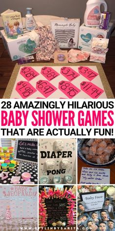 baby shower games Big Group Baby Shower Games, Non Lame Baby Shower Games, Dont Say Baby Shower Game, Any Shower Ideas, Baby Shower Adult Games, My Water Broke Baby Shower Game, Baby Shower Shoe Game