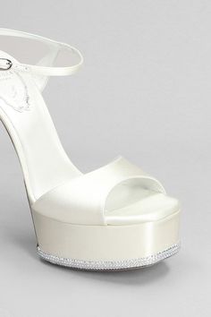 Anastasia Sandals in white satin, plateau, ankle strap, one strap, heel 145mm, 100% satin, leather sole, Made in ItalyGender: WomenMaterial: SATINColor: WHITEMade in: FRProduct ID: 397827_C11587-130-R0011114*Import tax/duty will be calculated at checkout (If applicable) Luxury Satin Sandals, Luxury Satin Heels With Heel Strap, White Satin Evening Sandals, Luxury Satin Sandals For Party, White Satin Ankle Strap Heels, Luxury Satin Party Sandals, High Heel Satin Sandals For Gala, Evening White Satin Heels, White Satin Evening Heels