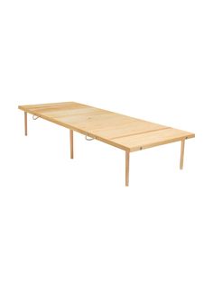 a wooden table with no legs on it