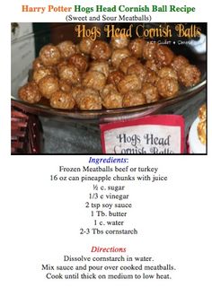 a recipe for hog's head corn balls