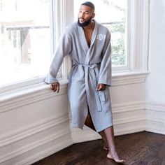 Ugg Robe Men, Mens Spa Robes, Bathrobe Men, Wedding Party Outfits, Men's Robes, Hey Handsome, Personalized Gifts For Men, Cotton Kimono, Latest Mens Fashion