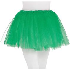 a child's green and white tutu skirt