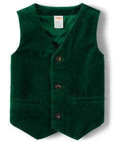 FABRICATION: 100% cotton velveteen body, 100% polyester taffeta, imported DESIGN: V-neck, adjustable buckle back FEATURES: Button front, faux welt pockets Boys Sleeveless Velvet Suit Vest - All Dressed Up | Gymboree | Boys | Velvet Suit Vest - All Dressed Up in Noble Forest | Size 12-18 M | 100% Polyester Dressy Vest, Christmas Suit, Velvet Vest, Velvet Suit, Suit Vest, Long Sleeve Plaid, Boys Jacket, Black Plaid, Holiday Outfits