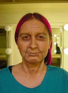 Aged Makeup, Makeup Up Close, Plain Makeup, Smile Wrinkles, Musical Hair, Makeup Pics, Face P