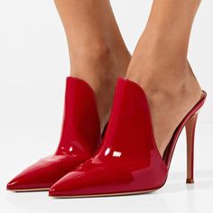 Mode Shoes, Super High Heels, Patent Leather Heels, Fashion Heels, Spring Shoes, Red Shoes, High Heel Pumps