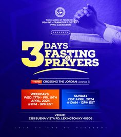 the three days fasting and prayer program is being held on sunday, march 25