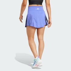 adidas Tennis Pro HEAT.RDY Match Skirt - Blue | Free Shipping with adiClub | adidas US Sporty Blue Tennis Skirt, Blue Tennis Skort For Spring, Blue Stretch Tennis Skirt, Sporty Blue Skort For Sports, Blue Athleisure Tennis Skirt, Blue Athleisure Tennis Skirt For Spring, Blue Athleisure Tennis Skirt For Sports, Blue Tennis Bottoms, Blue Sporty Tennis Skirt