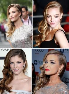 Side-Swept Curls Waves Side Curls, Side Swept Curls, Wedding Makeup For Brown Eyes, Side Swept Hairstyles, Luxy Hair, Ball Hairstyles, Side Hairstyles, Side Swept, Fancy Hairstyles