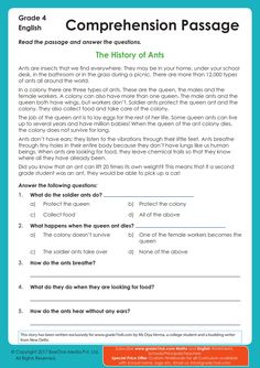 the history of anta worksheet with answers and answer sheet for grade 4