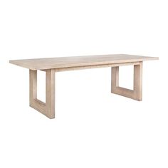 a white wooden table on a white background