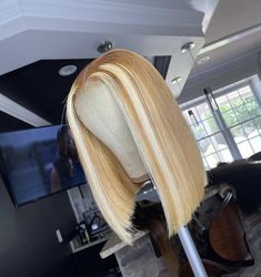 Blonde Highlights Bob, Bob Pixie Cut, Ombre Lace Front, Natural Hair Wigs, Bob Lace Front Wigs, Brazilian Remy Hair, Pixie Cut Wig, Lace Front Human Hair