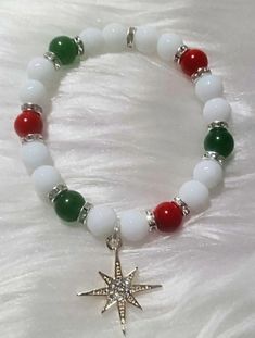 Diy Christmas Bracelets Handmade Gifts, Beaded Jewelry Christmas, Christmas Bead Bracelets