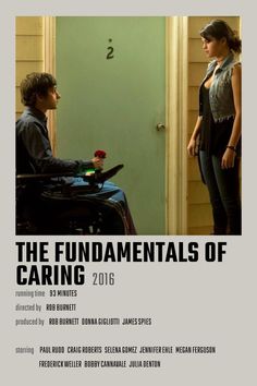 the poster for the film, the fundamentals of caring